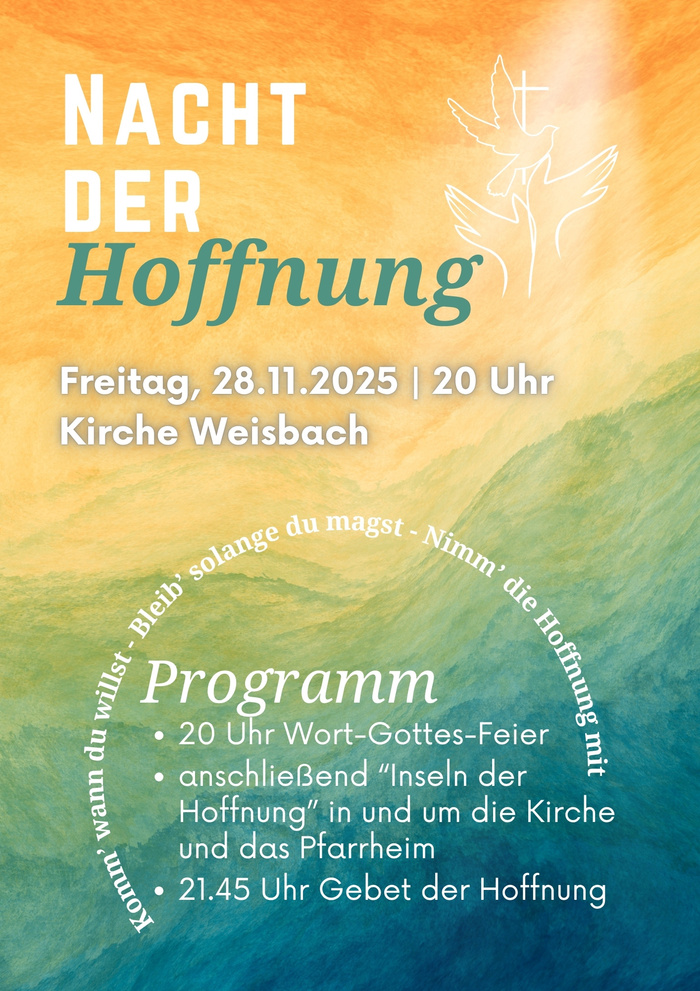 Nacht der Hoffnung in Weisbach Nacht der Hoffnung in Weisbach